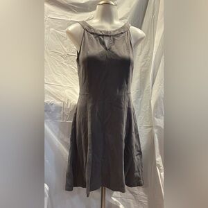 New York & Company Gray Midi Dress